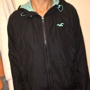 Black Hollister Windbreaker
